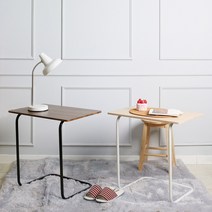 생활애 원목 사이드 테이블 소파 침대 보조 침대책상, 원목 사이트테이블 월넛