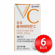 유유제약 퓨어 비타민C 900mg x 60정 x 6박스, 단품
