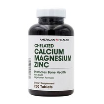 킬레이트 칼슘 마그네슘 아연 250 타블렛 American Health, 250정 x 1개