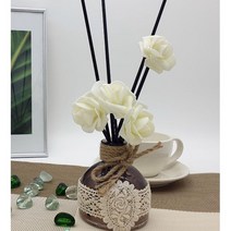 마리포사 핑크솔트 디퓨저 핸드메이드 클래식 장미 인테리어디퓨저 150ml, 가든파티