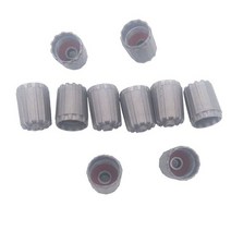 10pcs tpms 타이어 밸브 캡 oring 씰 회색 플라스틱 밸브 먼지 커버 tpms 밸브 줄기 자동차 타이어 액세서리 tpms25306, 10개