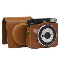 Fujifilm Instax SQUARE SQ6 카메라 액세서리 아티스트 오일 페인트 PU 가죽 인스턴트 숄더백 프로텍터 커, 04 SQ6 Brown