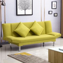 쇼파 소파 2인용소파 원룸쇼파 수입쇼파 천쇼파 좁은거실침대 수입침대 가성비침대 라운지침대 패브릭침대 푹신한소파 소파세트 대기쇼파 쇼파침대 침대쇼파 소파가구 응접실소파 저가침대쇼파, 1인승(0.9m) 1쿠션 포함, 레몬노랑[면마]