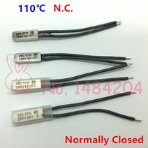 자동온도조절기 열보호기 KSD9700 20 25 30 35 40 45 50 55 60 65 °C 온도 스위치 250V5A 정상 폐쇄 NC PC, 09 60C