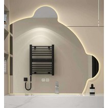 화장실 스마트 거울장 벽걸이 상부장 선반 조명 일체, 인체유도+3색무단디밍+더블터치전자디포깅70cm