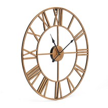 초대형 벽시계 로마숫자 오리엔트 엔틱 무소음 레트로 골드