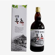 산들초 흑초 발효식초 1100ml 자연농부 김종길 3년숙성 산야초식초