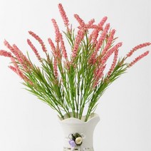 라벤더 부쉬 조화가지 40cm 핑크 성묘용꽃 화단장식