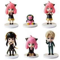 Spy X Family-애니메이션 액션 피규어 아냐 위조 구 로이드 트와 일 라잇 2 세대 컬렉션 인형, 01 1Pcs Random Style