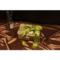 케이스 여성 셀럽 고급 유럽식 결혼선물 신부들러리 포토박스, T02-23CMx13CMx8CM, C20-희게 닦다 색선물 케이스세트초록 리본