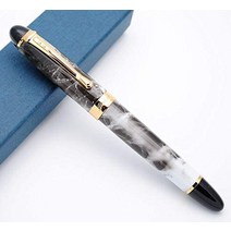 jinhao x450 만년필 엠닙그린마블 엠닙, 회색 대리석, m 깃털