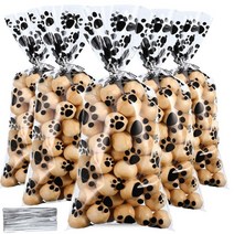 강아지 개 베이비 샤워 파티 세트 코기 발 인쇄 종이 접시 컵 허스키 오찬 냅킨 생일 장식 아이, 10 25pcs bags with tie