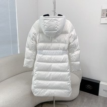 강아지패딩 강아지 오리털 패딩 강아지겨울옷 여성용 중간 길이 슬리밍 다운 양털 모자 KR8854, 6.B001 - L