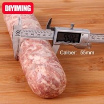 고기써는기계 절단기 50x300mm 소시지 케이싱 2 겹 건조 튜브 10 개 맛있는 수제 햄 핫도그 주방용 Ac, 55-300