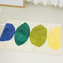 욕실 현관 발매트, 도트 베이지