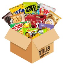 까까나라 과자 간식 럭키박스 사무실용 12p 과자세트, 1box, 어린이용 럭키박스(10p)