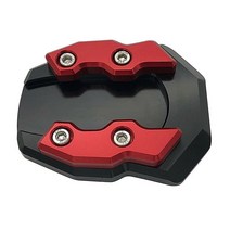 바이크 오토바이 사이드 스탠드 패드 플레이트 킥 확대기 지원 확장 혼다 호환 PCX125 PCX 125 PCX150 150 PCX160 -, [06] NO LOGO Red