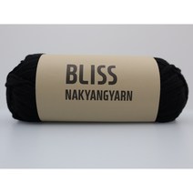 블리스실 BLISS실 블리스 1Pack(같은색상 4볼)판매 부드러운 케시미어 울혼방 목도리 뜨개실 털실 의류 스웨터 해나뜨개실, 304 검정