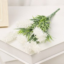 촬영용부케 제주도스냅 센터피스 호접란 안개꽃부케 브라이덜샤워 생화같은조화 꽃다발 인공, jy96-화이트1pcs