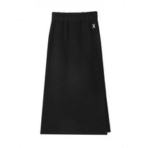 ANDRESS LONG SLIT BANDING SKIRT BLACK YE
