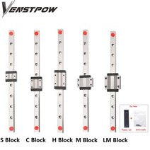 3D 프린터 부품 소모품 노즐 업그레이드 버전 MGN12H 선형 가이드 폭 12mm SZ12H 300 500 600 800 1000mm 1 개 MGN12 레일 블록 고정밀, 1000mm+SZ12 C