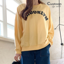 [커스텀에이블] 브루클린 코튼 맨투맨 티셔츠_C2303TS033A