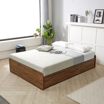 노랑나무 릴리 헤드없는 무헤드 높은 수납 서랍 저상형 평상형 침대 프레임 틀 SS Q, 릴리 무해드 침대 (높이230mm), 멀바우