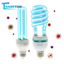 E27 UVC 자외선 라이트 튜브 전구 20/25W 소독LED 살균램프 220V 침실 거실용, 20W