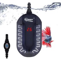 Hygger 수족관 히터 온도 조절 난방 막대 조절기 온도계 수조 어항, 기본