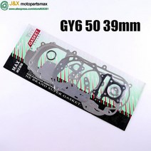엔진부품 GY6 50cc 100cc 125cc 컴플리트 개스킷 4-스트로크 139QMB 137MQB 152QMI 157QMJ 오토바이 스쿠터, 01 GY6 50 39MM