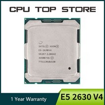 cpu 성능 메인보드 그래픽 카드 하드웨어인텔 제온 E5 2630 V4 CPU 프로세서 10 코어 2.20GHZ 25MB L3 캐시, 한개옵션0