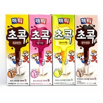 제티 초콕 10개입 4종류 빨대음료 제티 빨대음료 제티초코렛맛 제티코코아 제티딸기맛 제티쿠키앤초코 쿠키앤초코 바나나맛 딸기맛 코코아맛, 쿠키앤초코10개입
