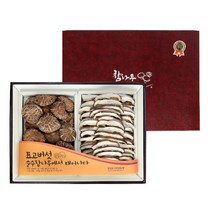 경성 유기농 표고버섯 참나무박차고 흑화고 2종 선물 세트 350g, 보자기