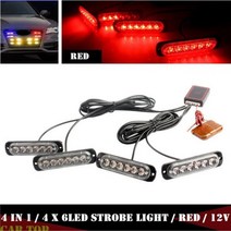 Led 스트로브 무선 앰버 조명 스트로보 스코프 24led 스트로브 라이트 자동차 led 12 v 트레일러 조명 트럭 스트로브 라이트 다이오드 램프 (414942), CA418-R_2
