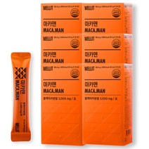 웰릿 마카맨 블랙마카 야관문 흑마늘 아연 엽산 셀레늄 분말 환 3000mg, 14개, 6개