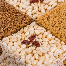 꽃산자 200g 대용량 과자 명절 전통 옛날 차례상 한과 후식 디저트 과자 간식 제사 주전부리 군것질, 18X9_꽃산자200g