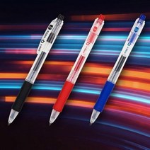 클립펜 문방구 학용품 볼펜 Q노크 0.5mm 12p, SM:파랑, 단품