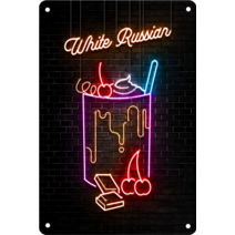 Neon Drink Metal Signage Tin Painting Cocktail Poster Plaque Home Living Room Bar Club Party Modern, 13 13_01 20x30cm
