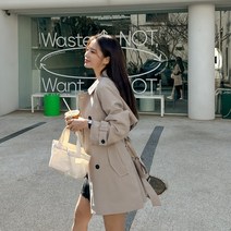 루나드 하프 트렌치 코트 69334 빅사이즈 여성의류