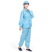 여름 가을 방진복 무진복 제전복 정전기 방지 방전복 남녀 방호복 래커복 블루 화이트 페인트 작업복, 화이트 점프슈트