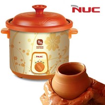 엔유씨3052 황토 세라믹용기 슬로우쿠커 3.5L 대용량[아이리스] #999EA, 본상품선택, 본상품선택