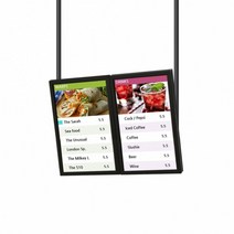 LED배너 라이트패널 개폐식 입간판 천정 벽걸이 MELH-4060 광고판 메뉴판 전시 안내, 2개, 흑색