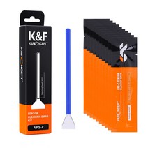 카메라 청소 K & F Concept 10 팩 16mm APS-C 24mm 풀 프레임 센서 청소 면봉 드라이 CCD CMOS 깨끗한 Nikon Sony Canon DSLR, 02 10psc APS-C Kit