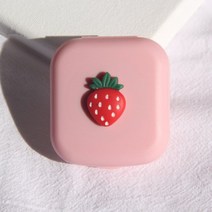 귀여운 콘택트 렌즈 박스 캔디 솔리드 컬러 여성용 휴대용 케이스 인스타 아이 케어 키트 안경 홀더 컨테이너 선물, [06] 6