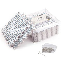 뜨개질용 니트IQ 차단 매트 코바늘 뜨개질용 초두께 차단 보드 9팩 바느질 또는 코바늘 뜨개질용 T핀 100개 및 수납 가방 표준 매트 세트