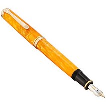 일본직발송 3. Pelikan 펠리칸 만년필 B 굵은 글씨 바이브란트 오렌지 수베레인 M600 흡입식 한정 정규 수, 단일