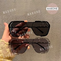 선글라스 방풍 안경 고글 디자인 자외선 차단 선그라스, 회색(로고 없음)