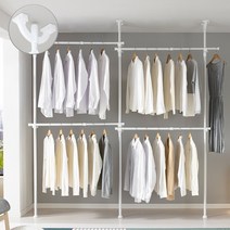 국민튼튼 이지온행거 4단 드레스룸 시스템 인테리어 집꾸미기 EO-304