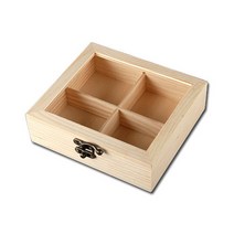 창문형 나무상자 4구