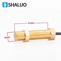 엔진 마그네틱 속도 센서 M18 스크류 황동 변속기 디젤 발전기 부품 전자 알람 ohm rpm 픽업, 한개옵션0